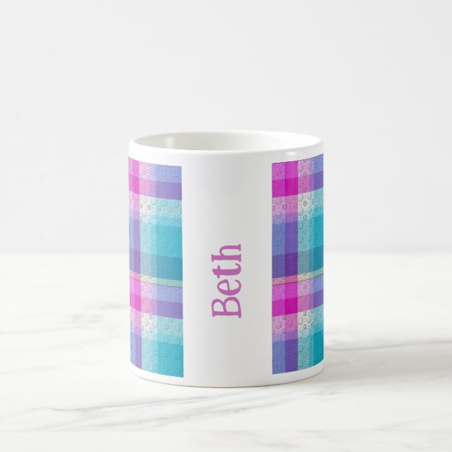 Dekorativ Plaid Kaffemugg (Center)