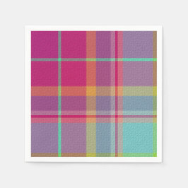 Dekorativ Plaid Pappersservett