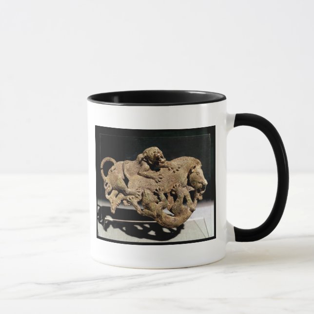 Dekorativ platta som visar en vildsvin mugg (Höger)