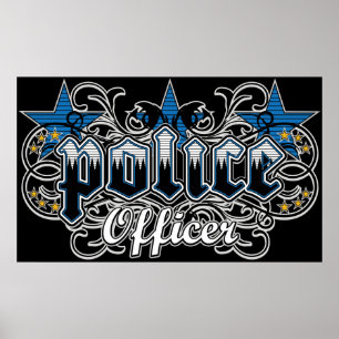 Dekorativ polis poster