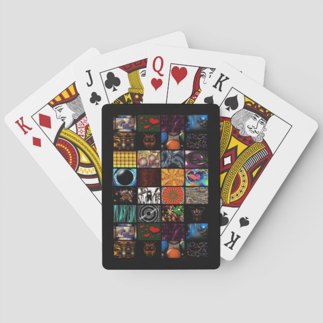 Dekorativ Popkonst Mönster  Casinokort (Baksidan)