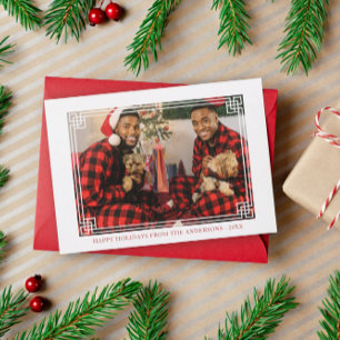 Dekorativ ram - Glad jul bild Julkort