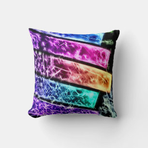 Dekorativ regnbåge Nycklar Fractal Plush Dekorativ Kudde
