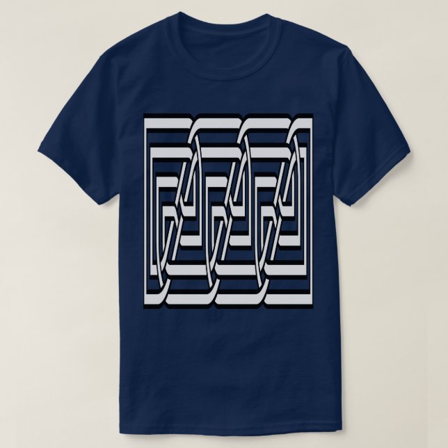 Dekorativ rektangulär, keltiskt sammanvävd Knot Pa T Shirt (Design framsida)