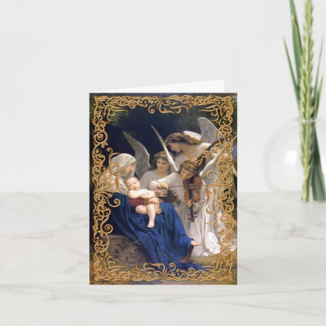 Dekorativ religiös julkort helgkort (Framsida)