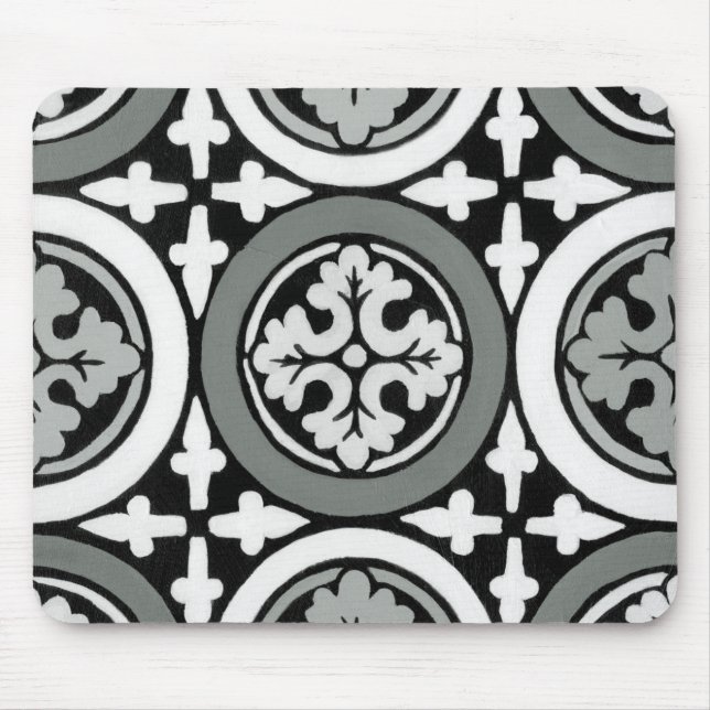 Dekorativ Renaissance Rosette Tile Design Musmatta (Framsidan)
