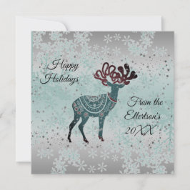 Dekorativ renhet Snöflingor jul Glitter Kort