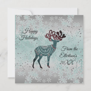 Dekorativ renhet Snöflingor jul Glitter Kort