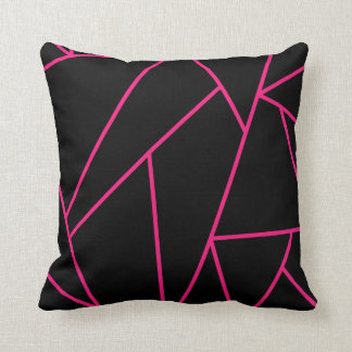Dekorativ reversibel Rosa och svart Mosaic Stil Kudde
