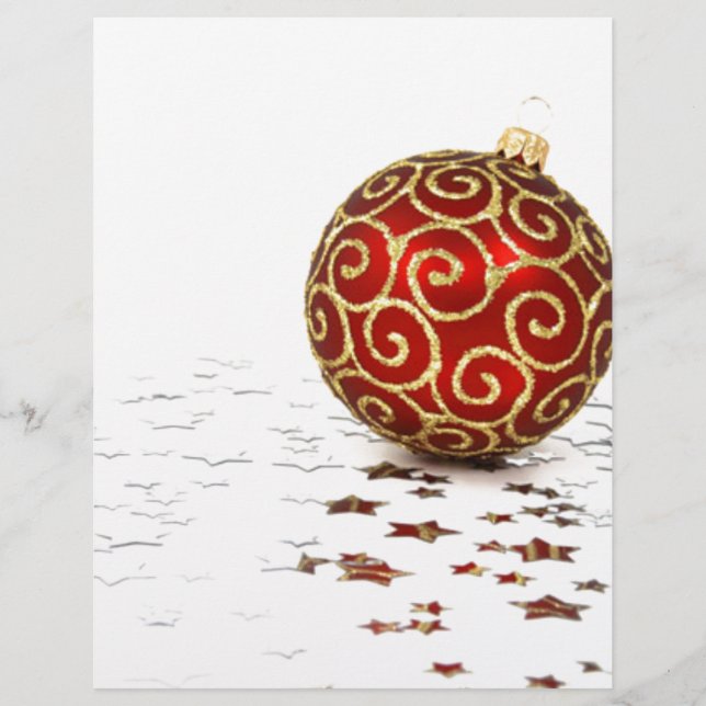 Dekorativ röd jul Bollar (Framsida)