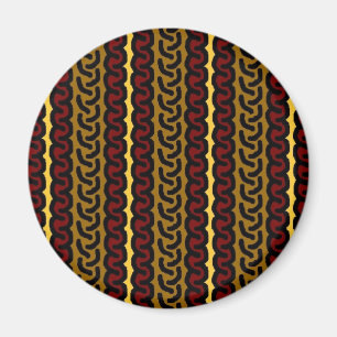 Dekorativ röd randmagnet - som är ocher/ magnet