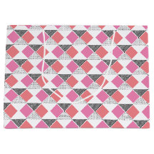 dekorativ rosa och svart triangel mönster