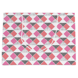 dekorativ rosa och svart triangel mönster