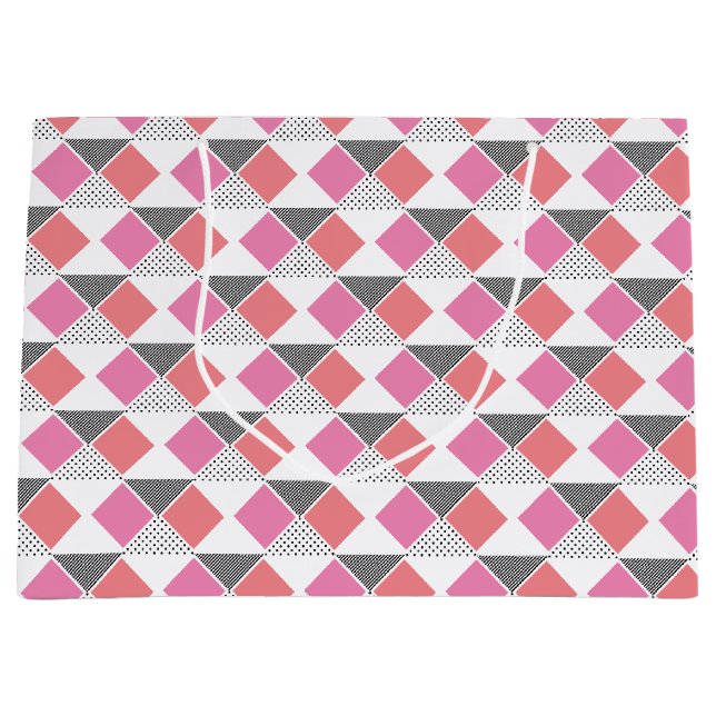 dekorativ rosa och svart triangel mönster (Framsidan)