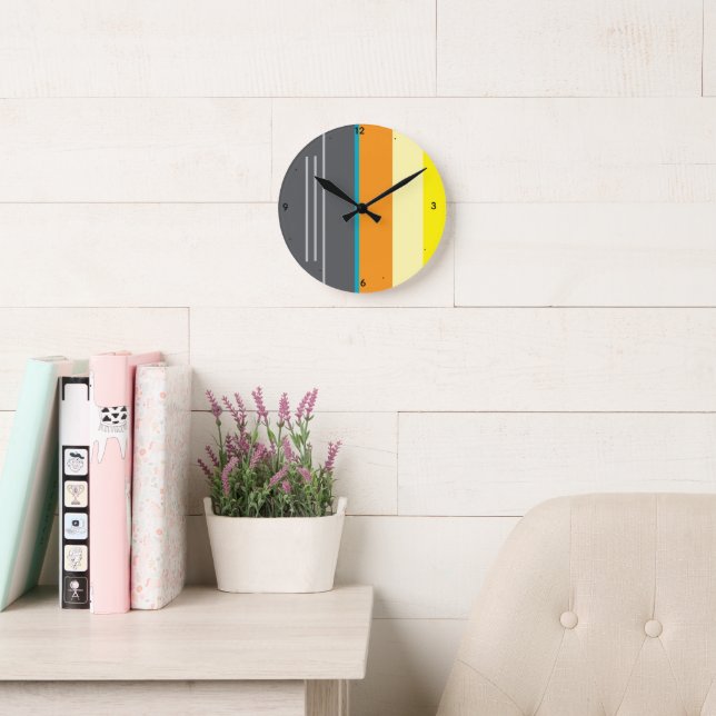 Dekorativ, rund väggklocka Murugi Home Decor (Läsesal)