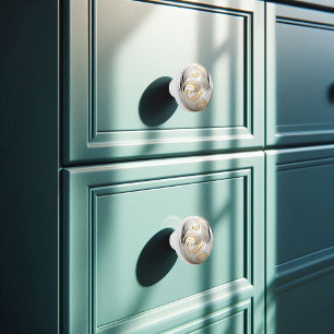 Dekorativ shiny Orb för Silver och Guld Knopp