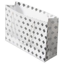 Dekorativ Silver Grått White Diamond Mönster