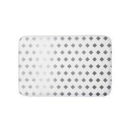 Dekorativ Silver Grått White Diamond Mönster Badrumsmatta