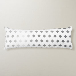 Dekorativ Silver Grått White Diamond Mönster Kroppskudde