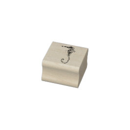 Dekorativ sjöhäst stämpel