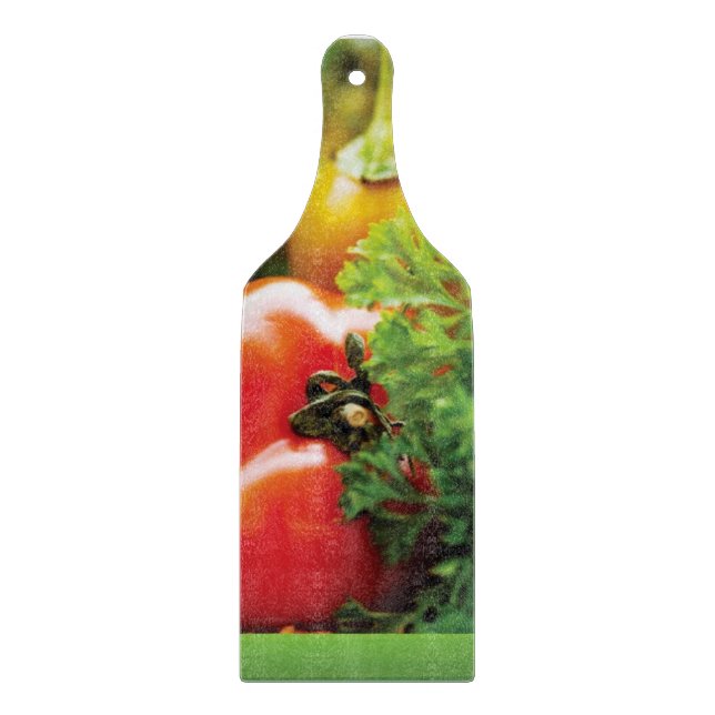 Dekorativ skärbräda paddel av glas (Framsidan)