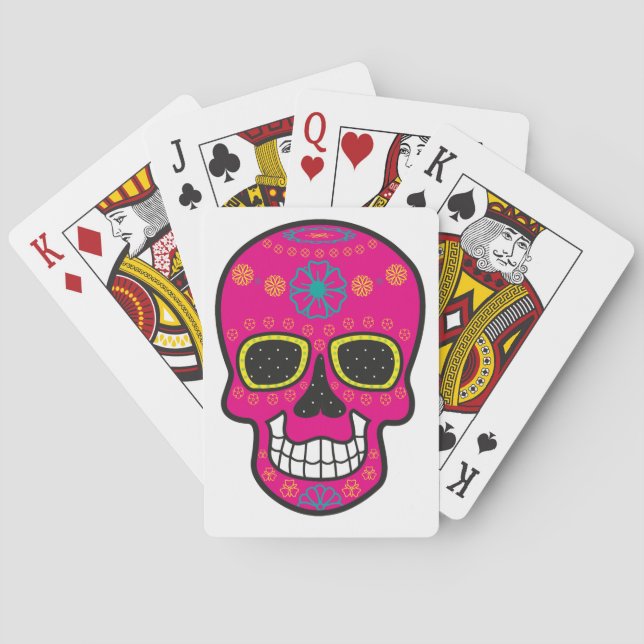 Dekorativ skull casinokort (Baksidan)