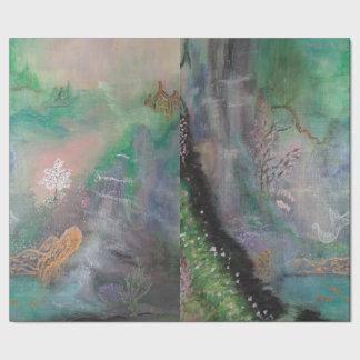 Dekorativ slående in papper saga presentpapper