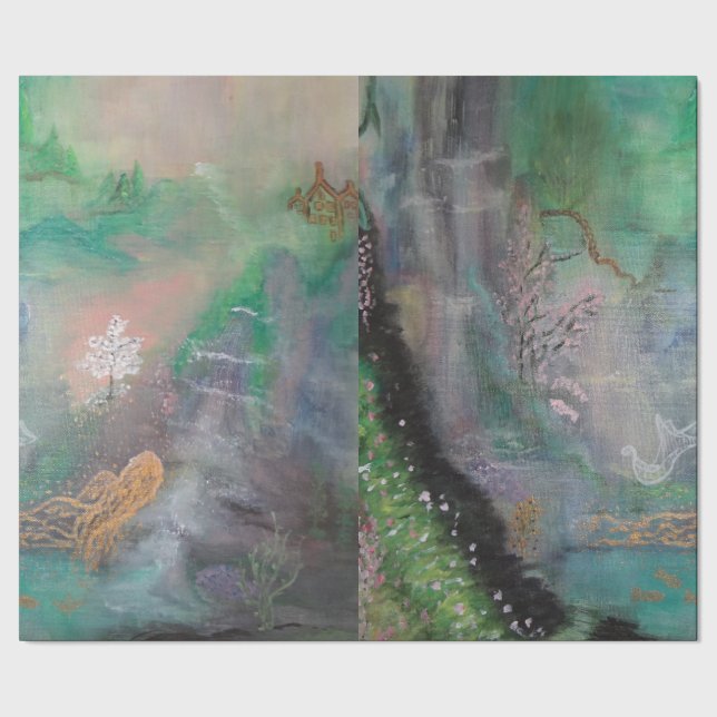 Dekorativ slående in papper saga presentpapper (Seam)