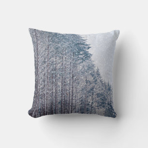 Dekorativ Snö Blue & White Boll God jul Kudde