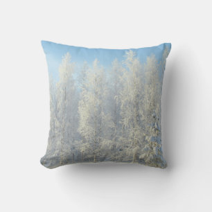 Dekorativ Snö Blue & White Boll God jul Kudde
