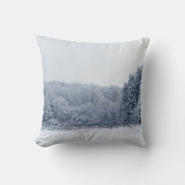 Dekorativ Snö Blue & White Boll God jul Kudde (Framsida)