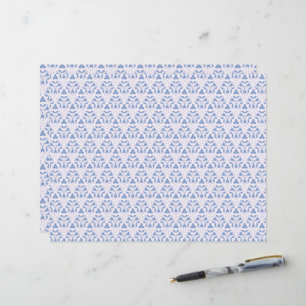 Dekorativ Snöre Triangles Blue White
