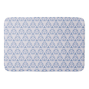 Dekorativ Snöre Triangles Blue White Badrumsmatta