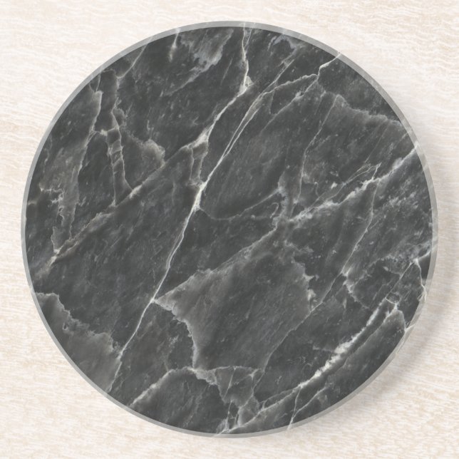 Dekorativ sten för svartro - åder & tecken underlägg (Framsidan)