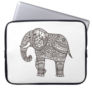 Dekorativ stilelefant laptop fodral