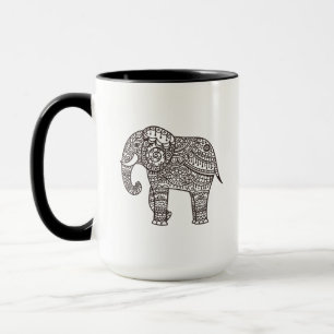 Dekorativ stilelefant mugg
