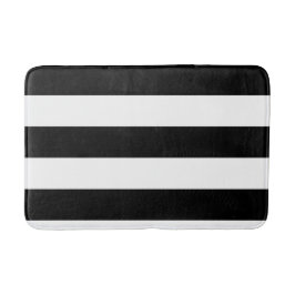 Dekorativ stripe Black & White Rand Mönster Badrumsmatta