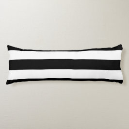 Dekorativ stripe Black & White Rand Mönster Kroppskudde