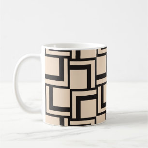 Dekorativ tapet-design i form. Vintage luxu Kaffemugg