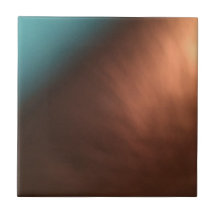 Dekorativ turkos och kopparbrun Tile