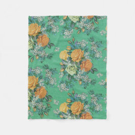 dekorativ ullfilt för färgrik blomma fleecefilt