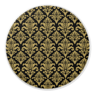 Dekorativ utskrift av Damask Fabric Knopp