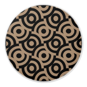 Dekorativ utskrift av Damask Fabric Knopp