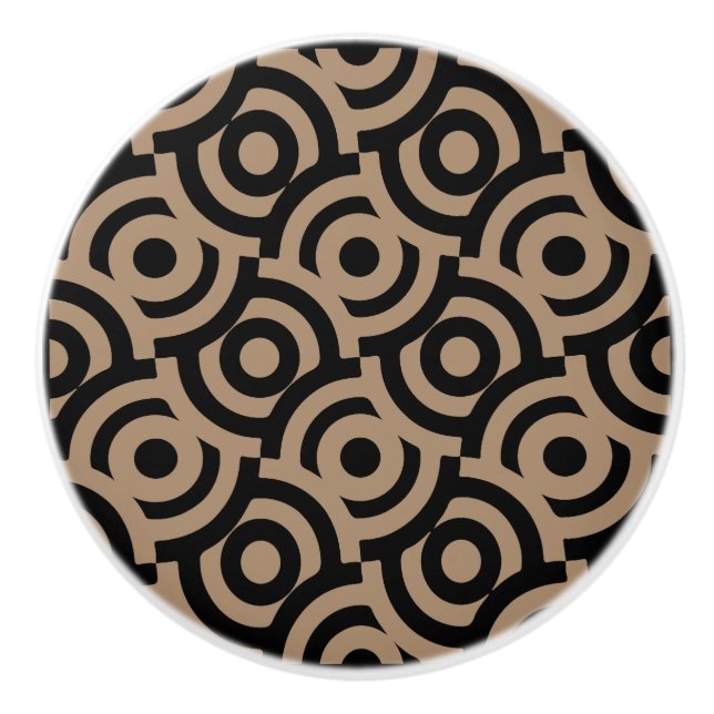 Dekorativ utskrift av Damask Fabric Knopp (Framsidan)