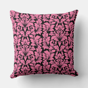 Dekorativ utskrift av Damask Fabric Kudde