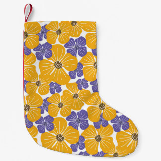 Dekorativ vacker abstrakt, modern stil-blommigt liten julstrumpa