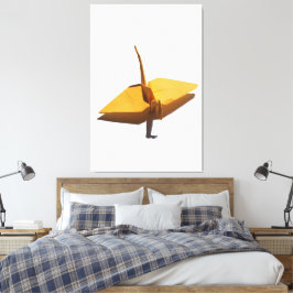 dekorativ väggkonst lycklig origami-trana canvastryck