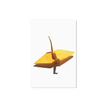dekorativ väggkonst lycklig origami-trana