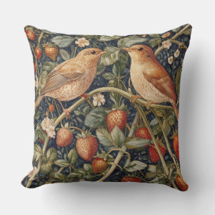 Dekorativ William Morris Fågel Kastkudde Kudde