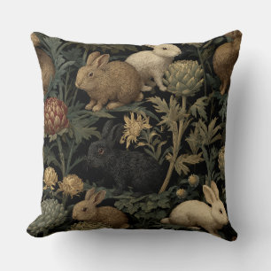 Dekorativ William Morris Kaniner Kastkudde Kudde